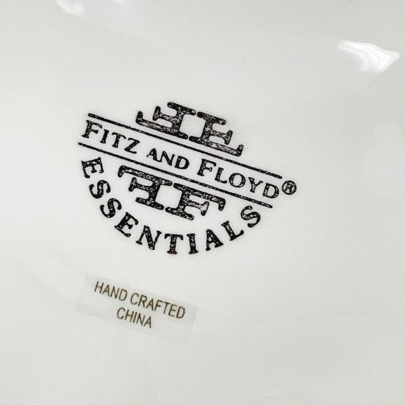 Fitz and Floyd Plaid Christmas Snowman Canape Plate 2063/126 New - Picture 4 of 8